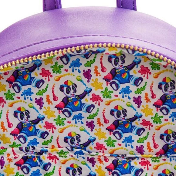 LISA FRANK Panda Painter mini backpack by Loungefly - Picture 3 of 5